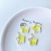 Five-Pointed Star Resin Pendants Tags for DIY Jewelry Making Keychain Crafts