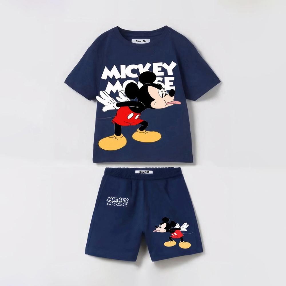 

Summer Baby Boy Clothes Suit Cotton Short Sleeve Tshirt + Shorts Cartoon Children Boy Outfit 12-18M 80