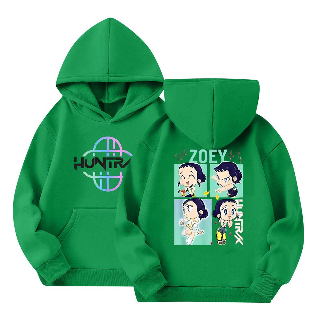 Dětská mikina s kapucí Chlapecká a dívčí módní potištěná mikina s dlouhým rukávem