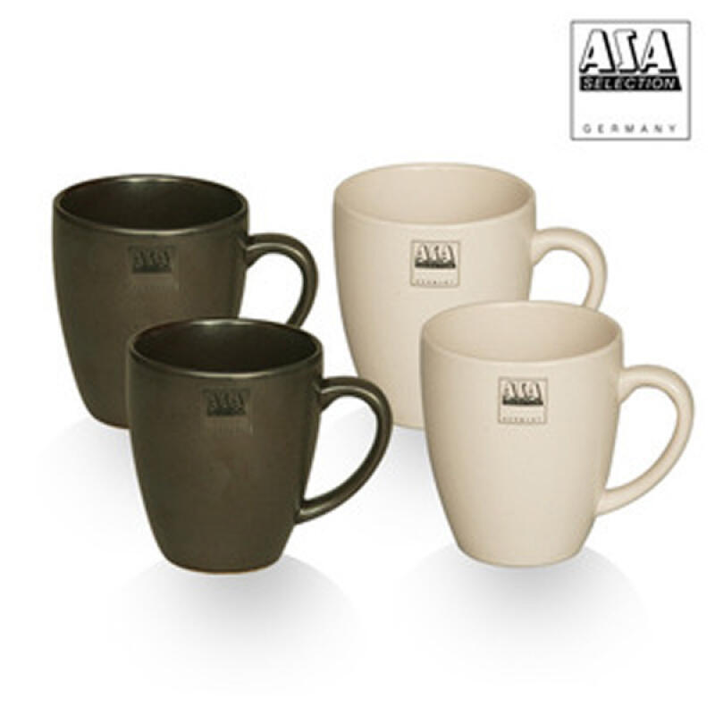 Stone + Cream Big Mug 4P Set 400ml