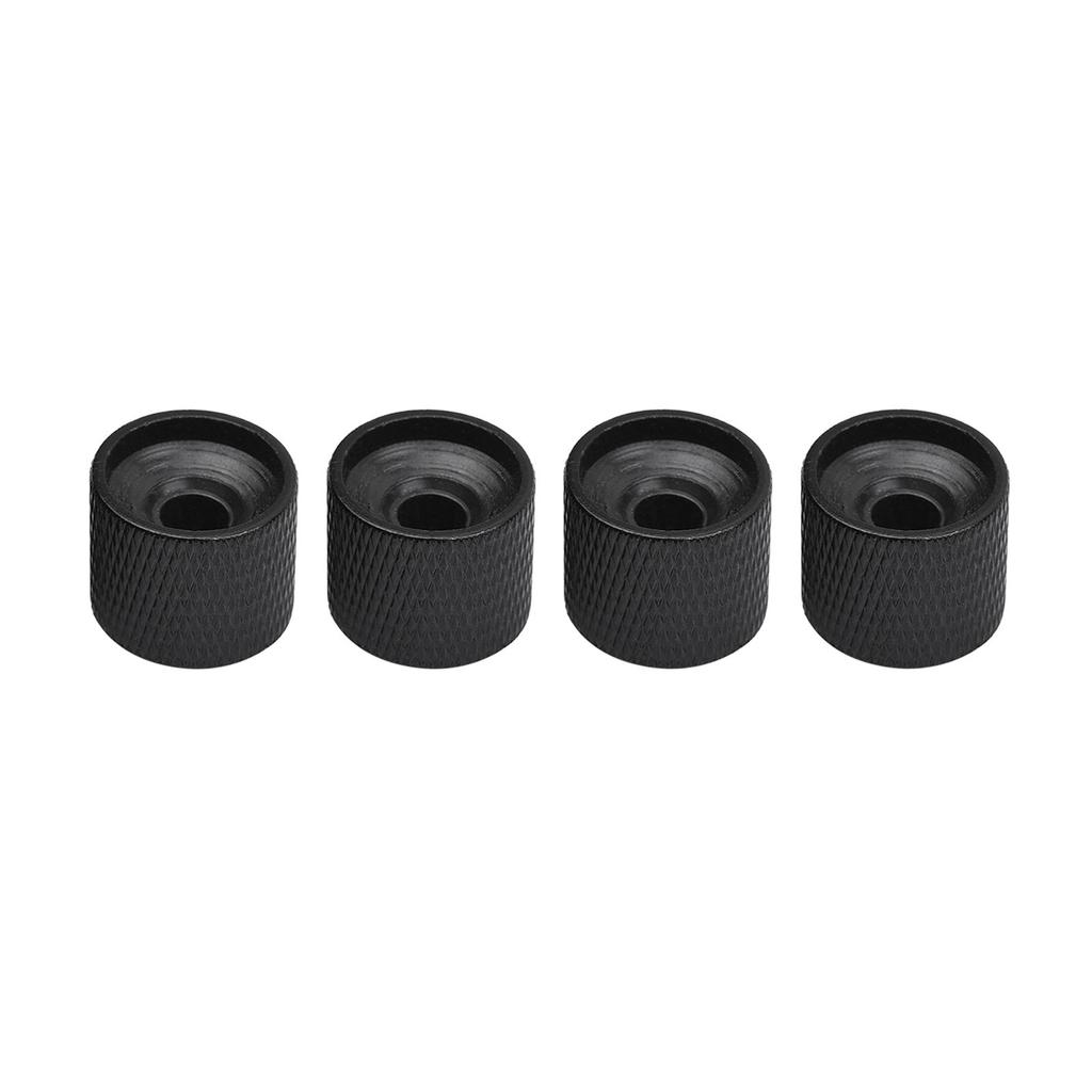 4pcs Metal Volume Tone Control Knob Dome Knob Set with Inner Hexagon Spanner for Electric Guitar Bass
