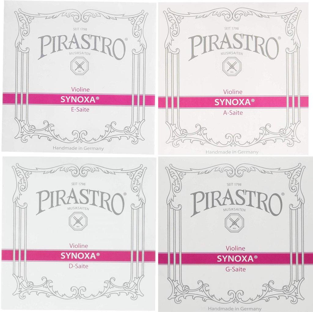 PIRASTRO Synoxa Violin Set of 4 Strings, (E String Loop)