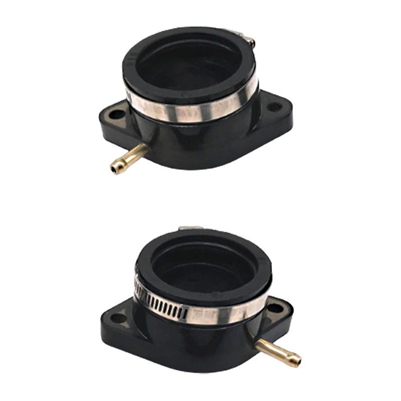 2pcs Motorcycle Intake Manifold Boot Joint Carburetor Carb for Yamaha XS400 1977- 1982 2A2-13586-00-00
