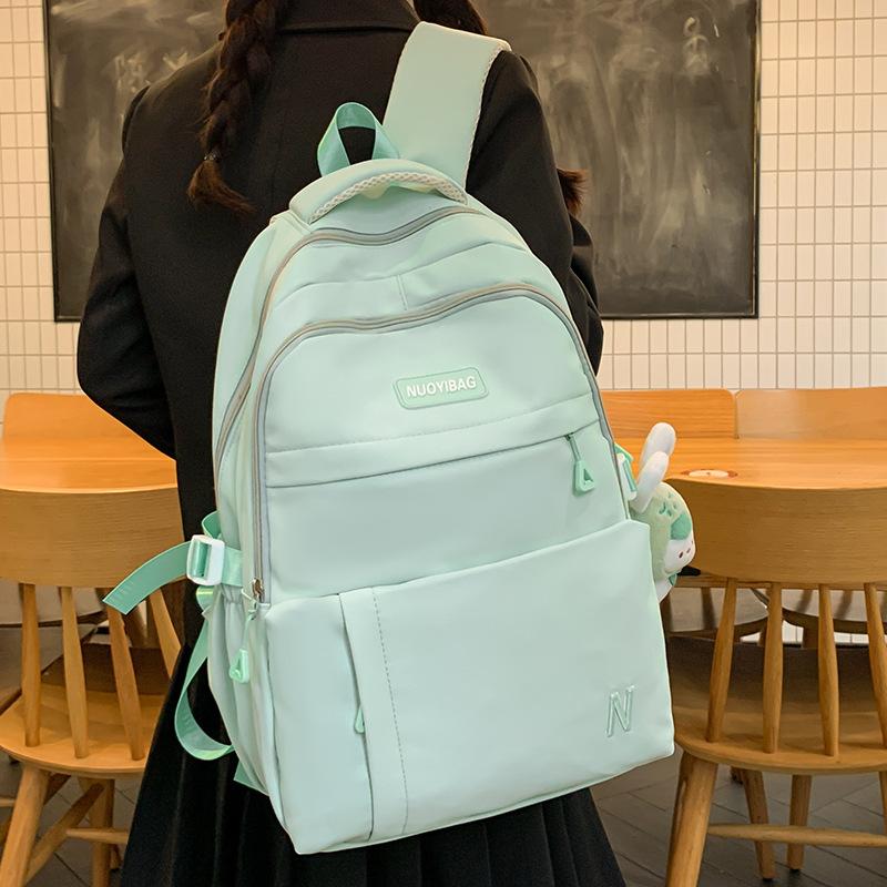College Students  Girls  Junior High School Students  Solid Color Backpacks  High School Students  Backpacks