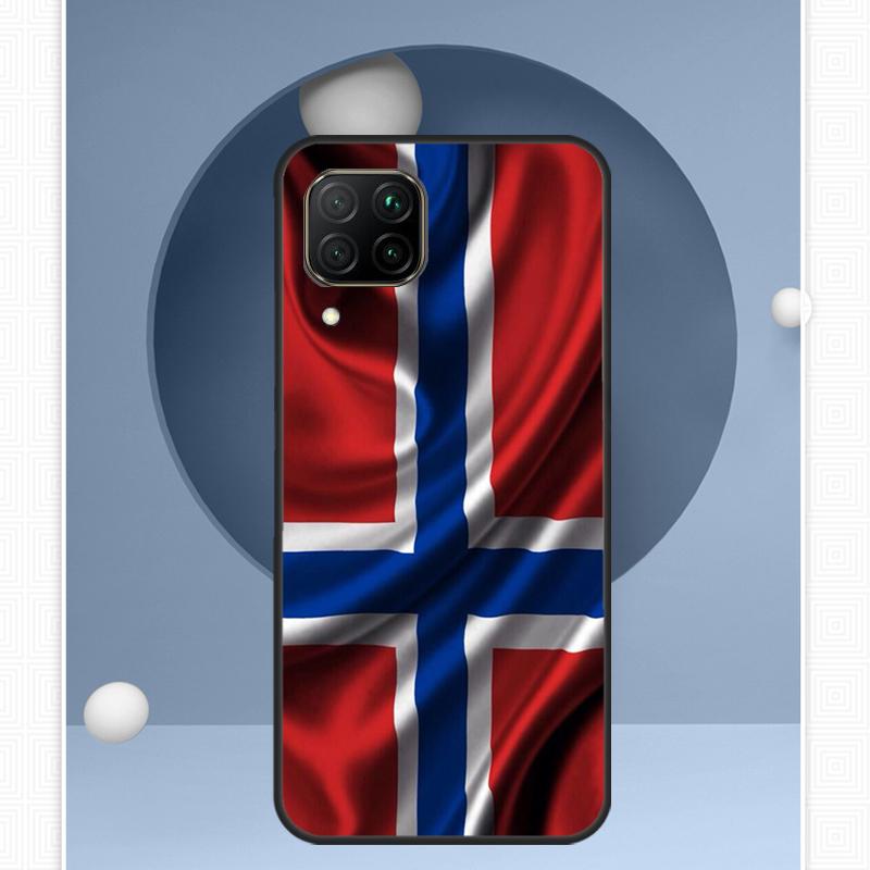 Norway Flag For Huawei Nova Y72 Y90 Y61 Y91 Y60 Y70 12s 12i 11i 8i 9 10 SE P20 P40 Lite P60 P30 Pro Case