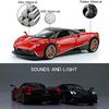 Pagani Huayra Dinastia Supercar Simulation Druckguss- und Spielzeugfahrzeuge Geräusche und Licht Rückziehauto 1:32 Legierungskollektionsmodell