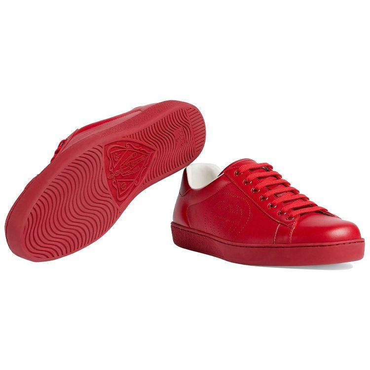 Gucci Ace 'Interlocking G - Hibiscus Red' 599147 AYO70 6463