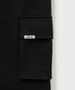 Seteo Cargo Wide Sweatpants Black