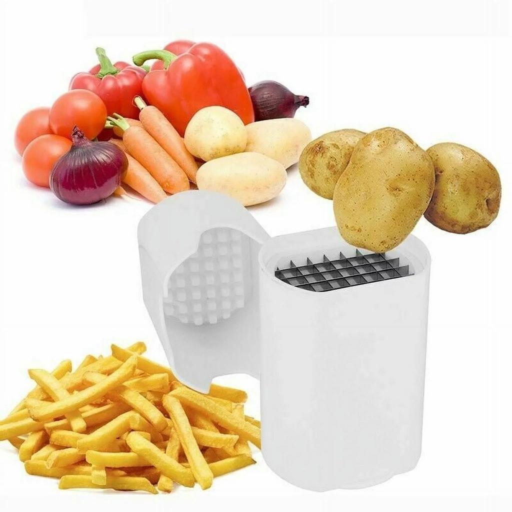 Stainless Steel Potato Cutter Household Quick Plastic Vegetable Cutter Fruit Radish Cucumber Fries Potato Cutter