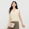 JOY SPEAKER 2025 Spring Wool Blend V-Neck Vest