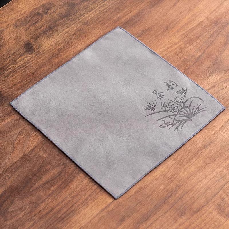 Chakin Lint-Free Water-Absorbent Tea Cloth - Thickened Towel for Tea Table, Tray & Tea Set Accessories