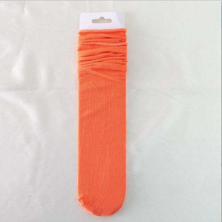 Women's Mid-Calf Ice Socks: Non-Slip, Japanese Style, Pure White for Summer, Spring, and Autumn. Trendy Street Style Over-the-Knee Design.