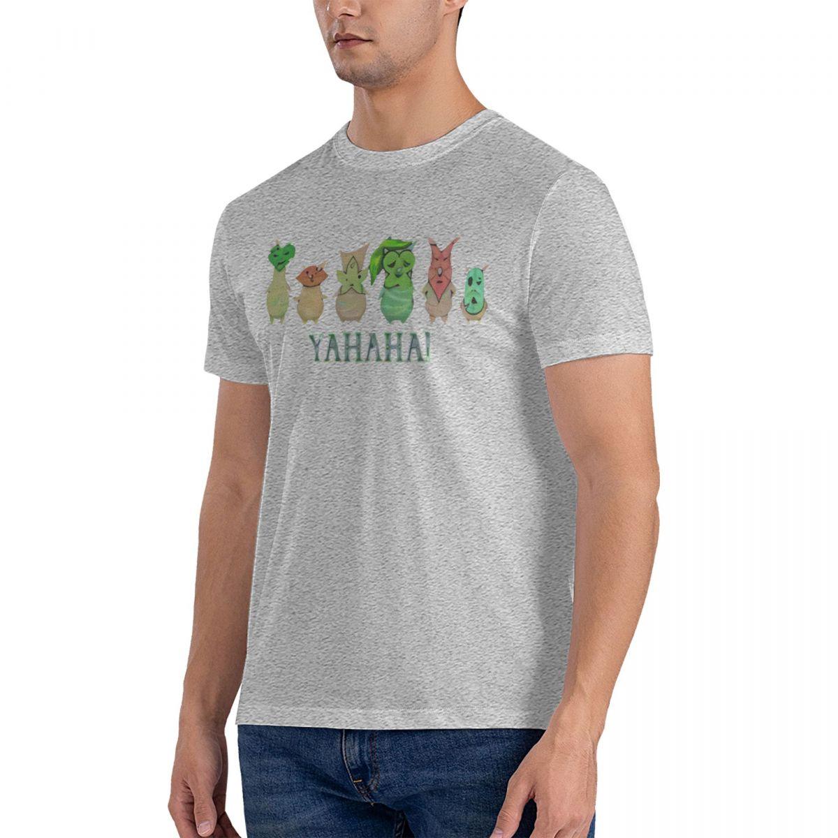 Korok Yahaha Tshirt Mens Retro Round Neck ZZelda Tshirt 2026 Summer Mens Womens Luxury Fashion Cotton Tshirt S