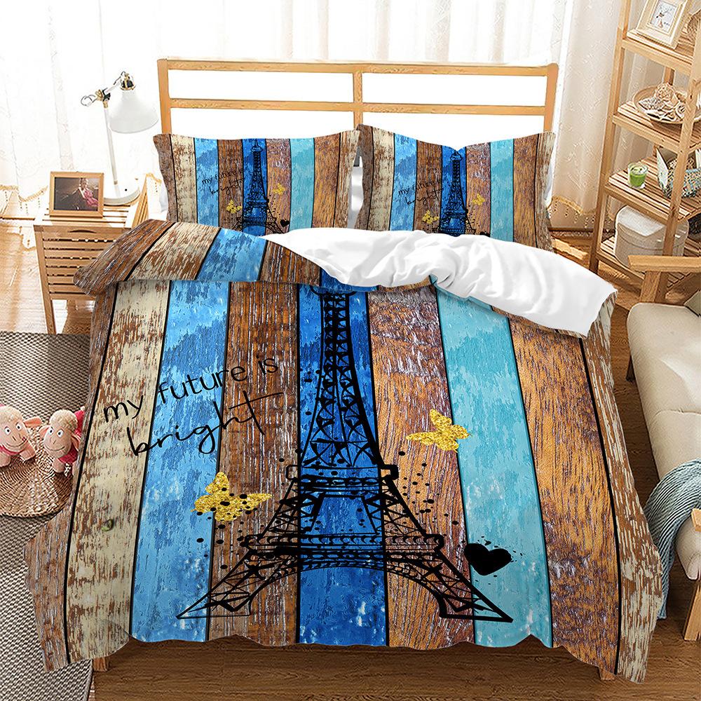 Bettbezug Idyllische Sonnenblumen Serie 3D Dreiteiliges Digitales Set Digitaldruck