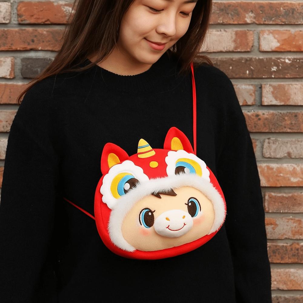 Red Packet Horse Year Money Bag Lucky Horse Lucky Horse Plush Bag  Chinese New Year