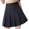 Academy Style Pleated Black Skirt: High Waist, Slimming, Anti-Exposure, Plus Size, Versatile Short Skirt for Autumn and Winter