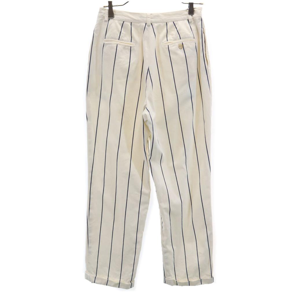RALPH LAUREN 80s USA made vintage 42 Talon Striped Pattern Long pants 12 Women Used