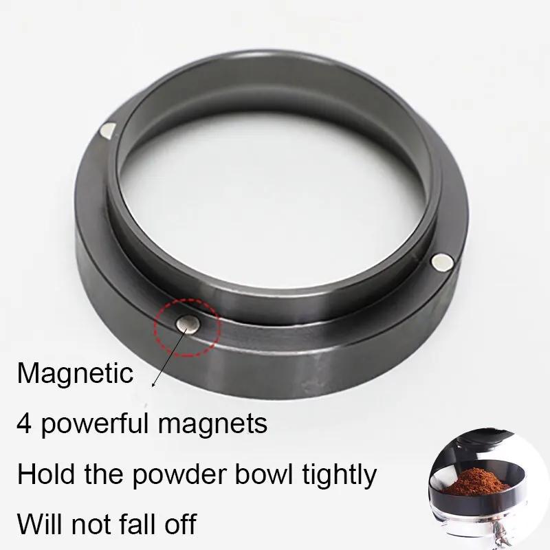 51/53/58mm Intelligent Dosing Ring for Delonghi Breville Espresso Dosing Funnel Magnetic Portafilter Barista Tools Accessories