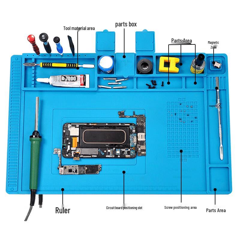 Magnetic Heat-Resistant Silicone Repair Mat