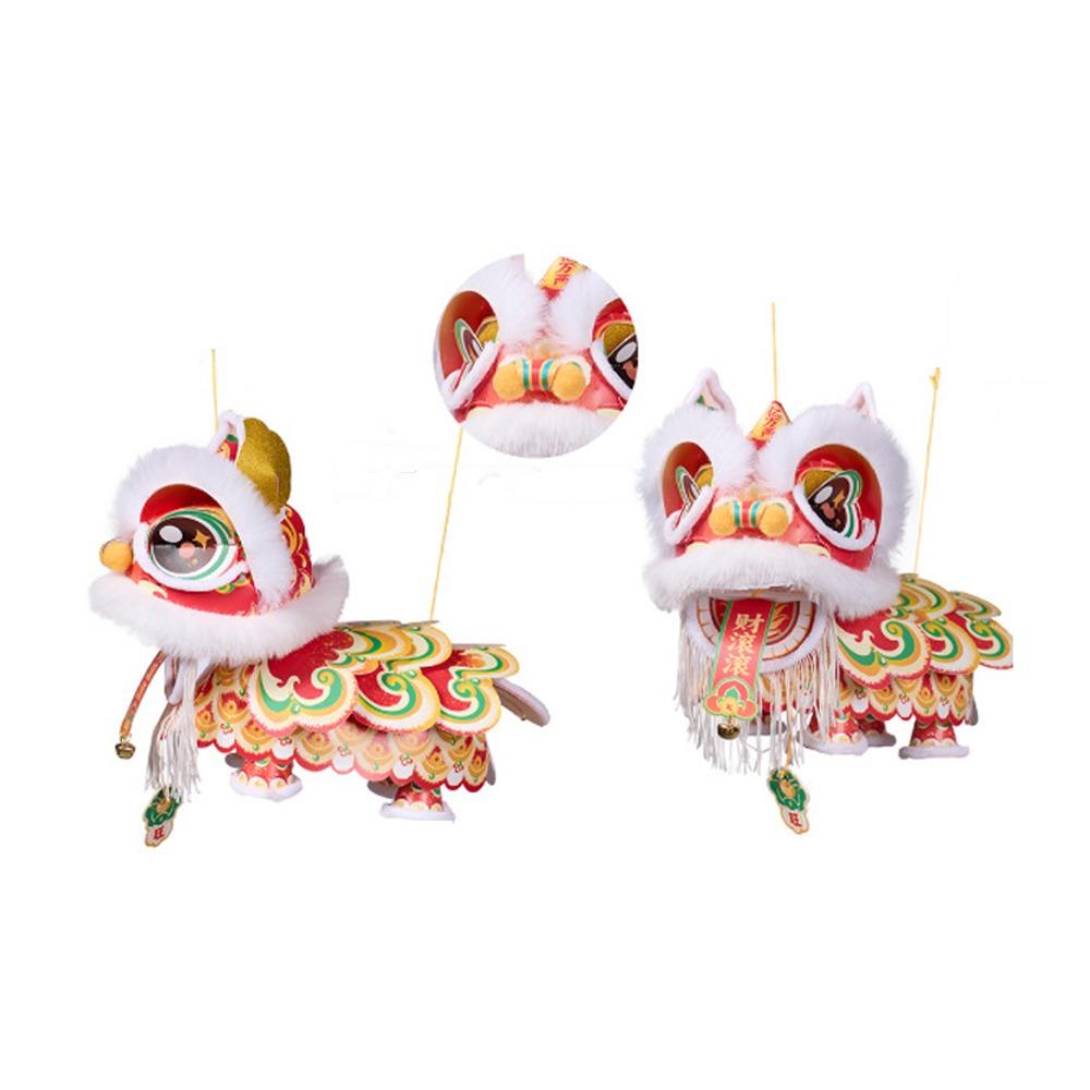 Ancient Lion Dance Lantern 2026 New Year Luminous Lantern Handmade Lantern Spring Festival