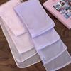 Thin Long Silk Scarf Soft Ribbon Neckerchief Elegant Ribbon Scarf  For Women