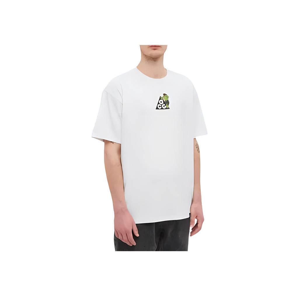 Nike ACG Series Graphic Print Crew Neck Fitted Short Sleeve T-Shirt Men Tops White DJ5734-121
