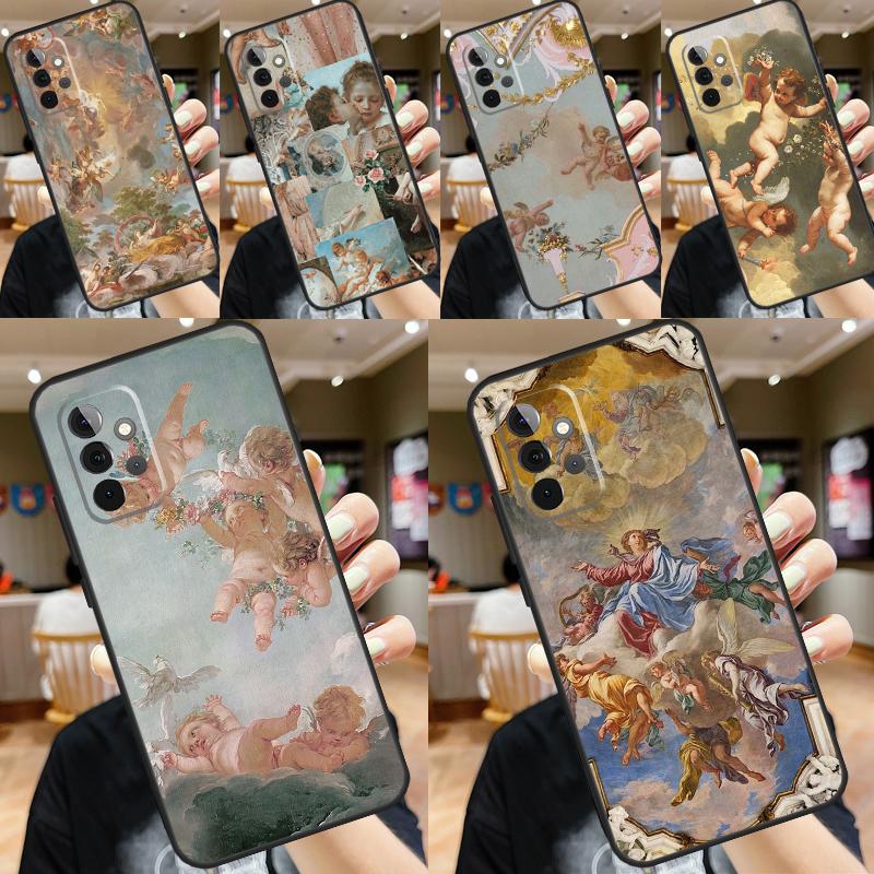 Renaissance Angels Case For Samsung Galaxy A55 A35 A15 A14 A34 A54 A53 A33 A23 A13 A12 A32 A52 A51 A71 Cover