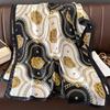 180*90cm Luxury Brand Women Summer Silk Scarves Shawl Lady Wrap Soft Female Europe Designer Beach Bandanna Foulard Muffler Pareo