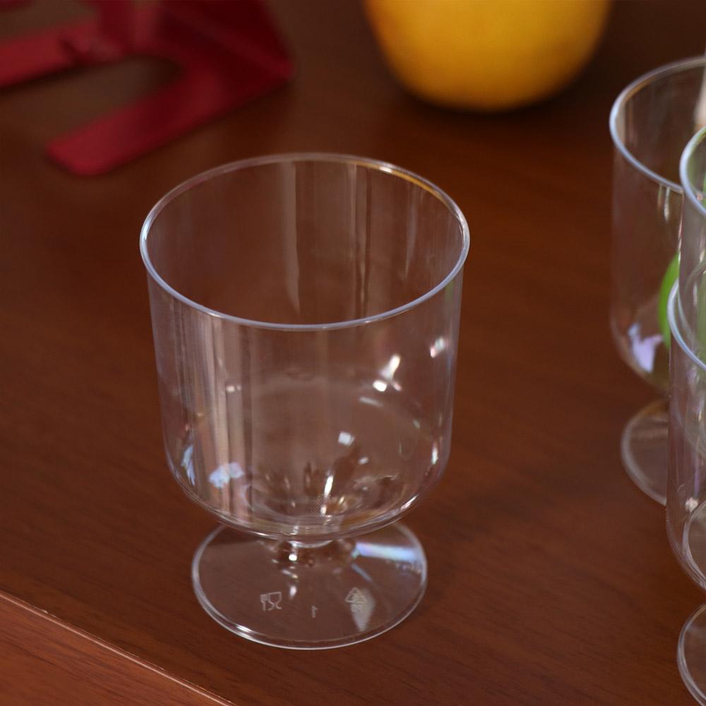 20pcs Party Supplies Plastic Disposable Dessert Cup Hard Durable Disposable Goblet Transparent Cupcake Cup Party