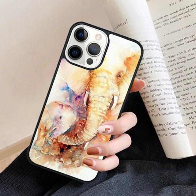 ADORABLE BABY ELEPHANT Phone Case Back Cover for iPhone 16 15 SE2020 14 13 11 12 Pro Max mini XS XR X PlusS Fundas Coque