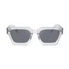Luxury Vintage Black Square Oversize Sunglasses Acetate Polarized Custom Logo Thick Sun Glasses for Men Women Transparent
