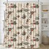 Halloween Ghosts Washable Dirt-Resistant Shower Curtain Shower Head Waterproof Polyester Bath Curtain For Home Decor Accessories