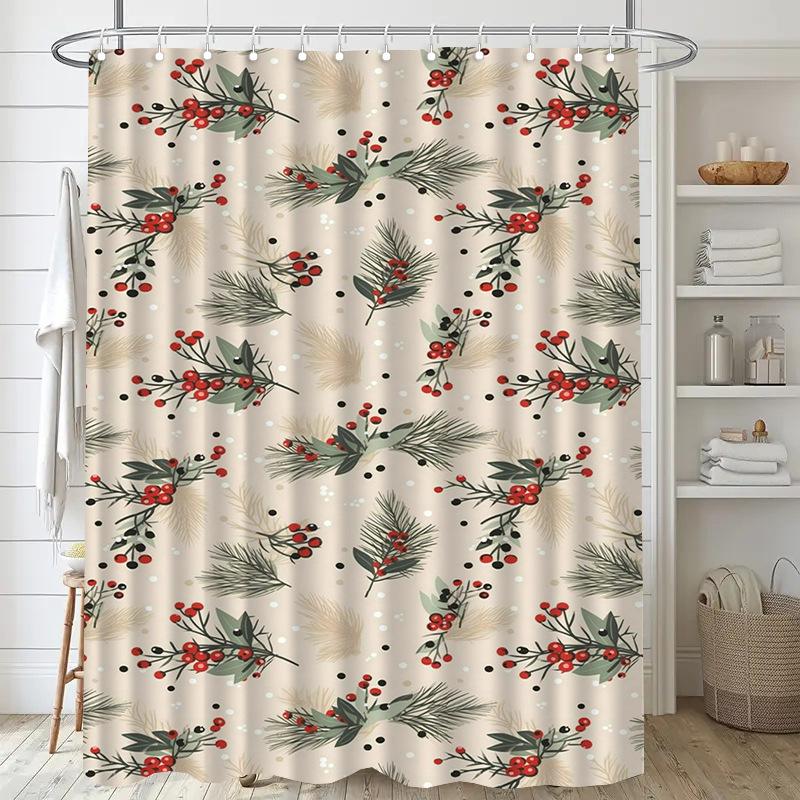 Halloween Ghosts Washable Dirt-Resistant Shower Curtain Shower Head Waterproof Polyester Bath Curtain For Home Decor Accessories