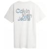 Calvin Klein Casual Cotton Colorful Letter Print Short Sleeve T-Shirt Unisex Tops White J400316YAF