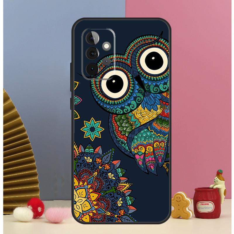 Cute Cartoon Owl Case For Samsung Galaxy A13 A33 A53 A32 A52 A22 A12 A15 A25 A71 A51 A14 A24 A34 A54 Cover