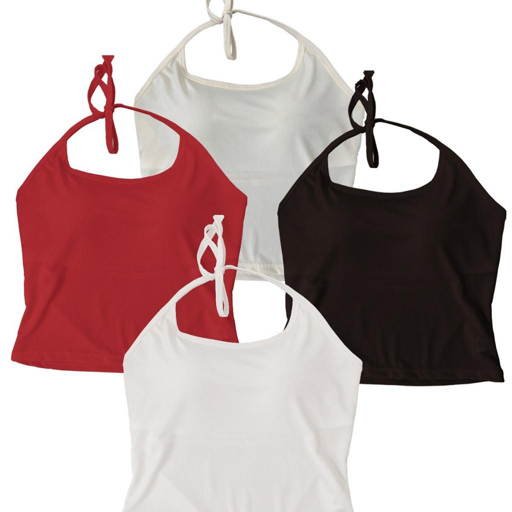 Spice girl sexy neck small suspender vest with chest pad strap design, beautiful back tube top, sweet and spicy inner top