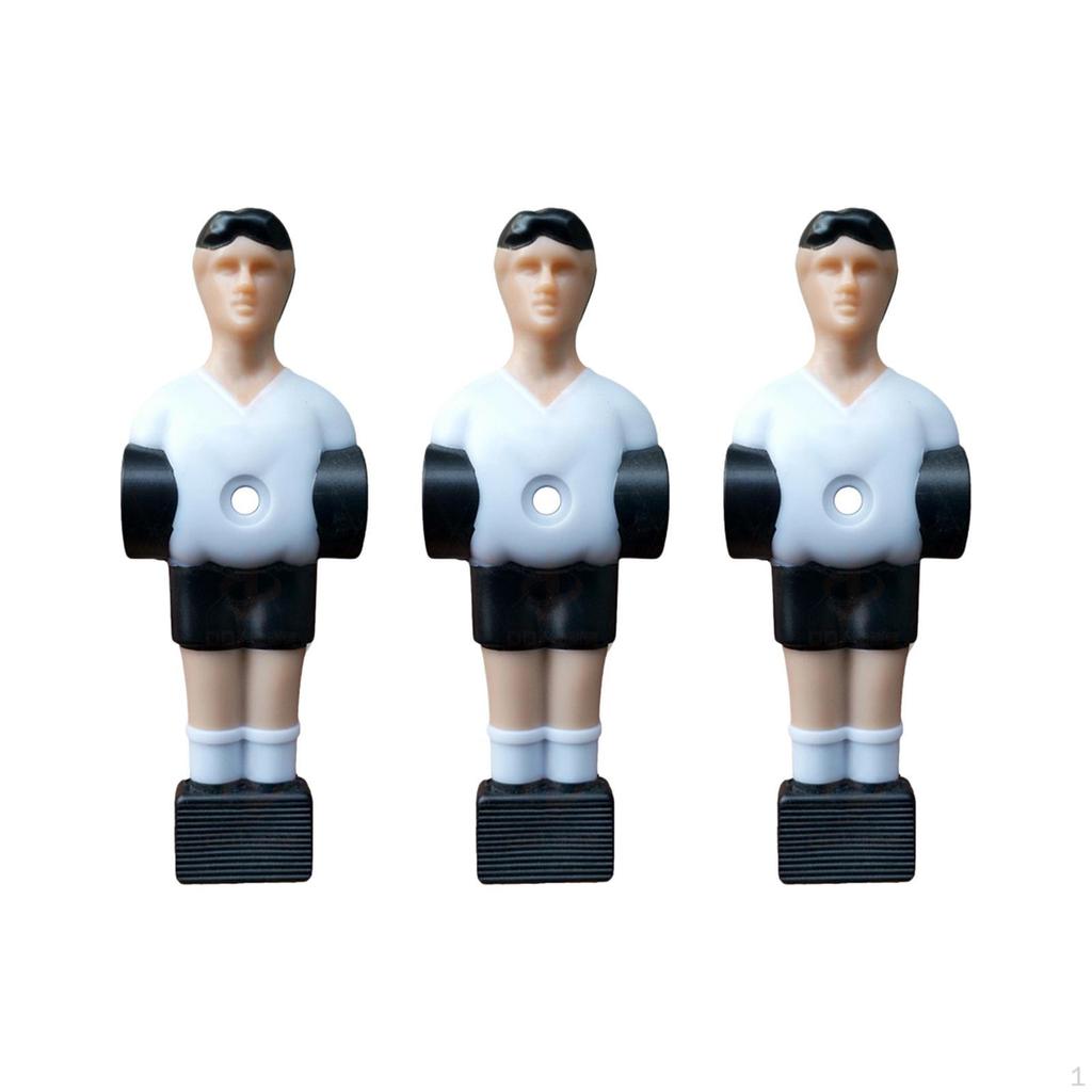 3 Pieces Soccer Table Mens Player Figures,Soccer Foosball Accessories