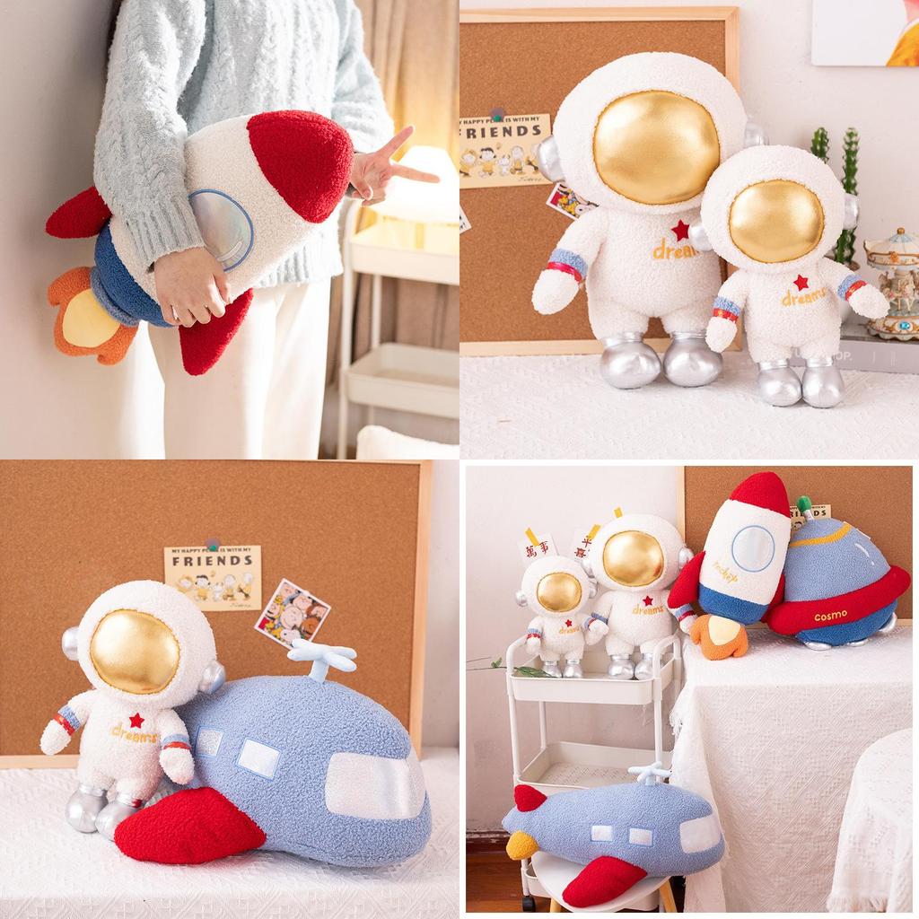 Weltraum-Astronaut Kissen Plüschtier Mit Logo-Druck Lustiges Und Interaktives Kindergeschenk