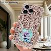 Phone Case: 2D Flat Design, Suitable for iPhone 18 17 16 15 14 13 Pro, Transparent with Corner Protection, Bunny-ear Girl, Christmas and Halloween Gif