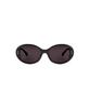 Seupeulingseuteulingseu Wide Slim Fit Oval Round Shape Sunglasses Page 7 [Black]