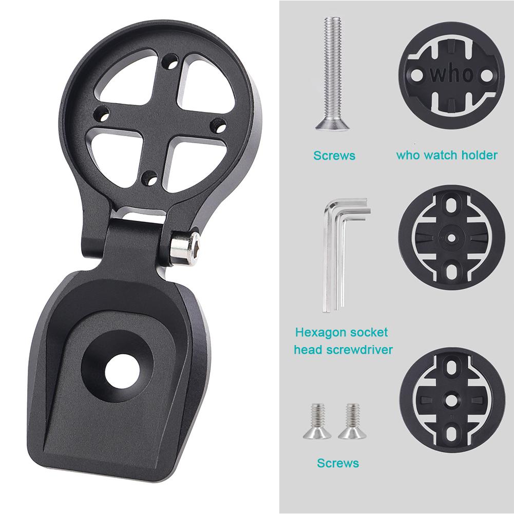 Bicycle Computer Mount Adjustable Bicycle Computer Stem Mount Holder Speedometer Support Stand for Garmin Bryton Wahoo