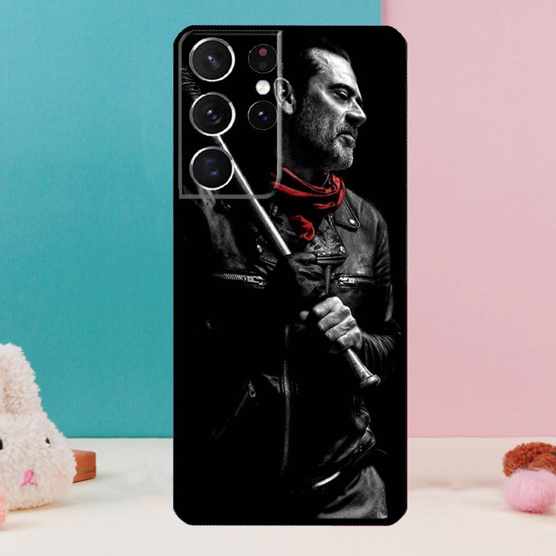 The Walking Dead Negan Phone Case For Samsung Galaxy S25 S24 S23 S22 S21 Ultra S9 S10 S20 Plus S24 FE Funda Cover
