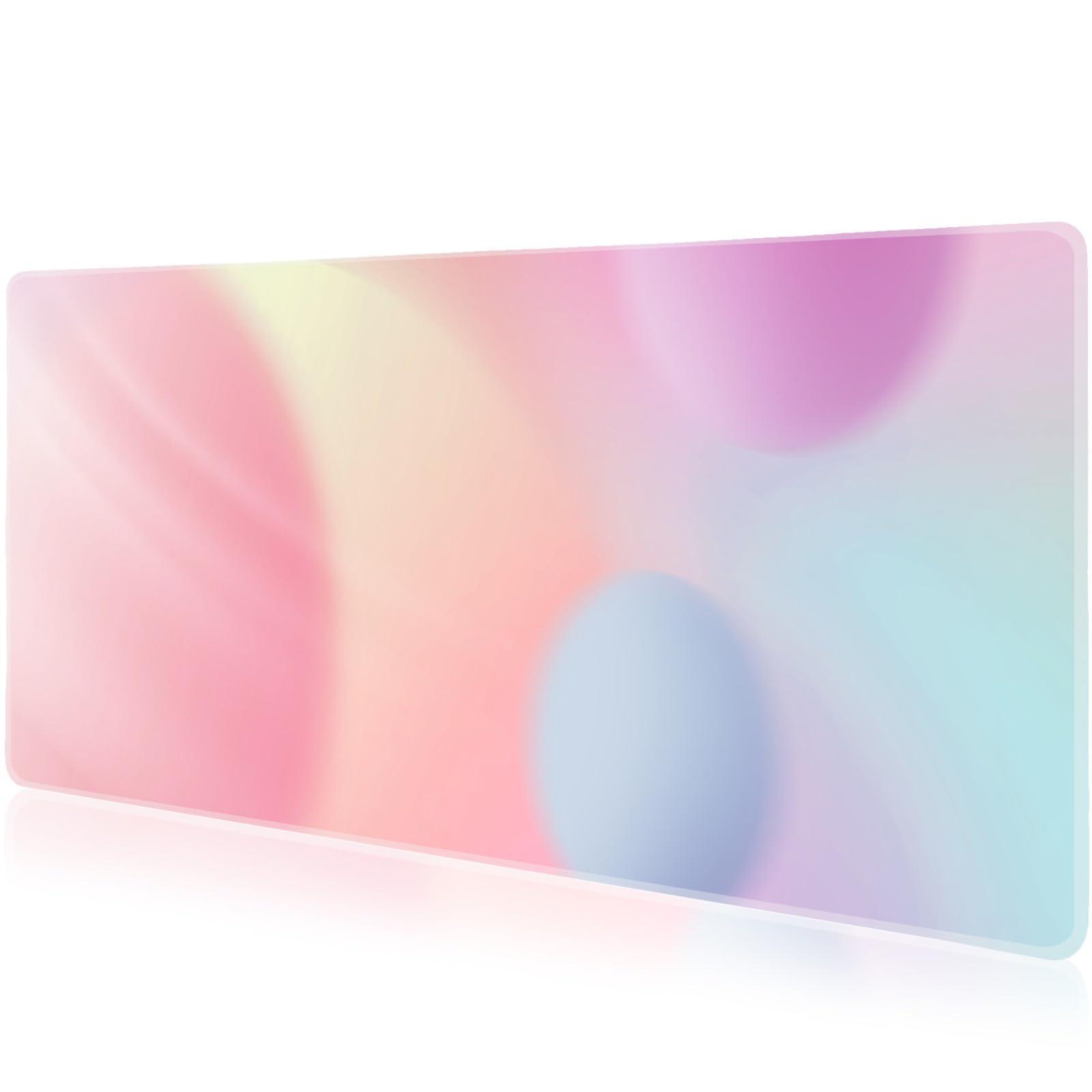 

Коврик для мыши Z Gaming Коврик для мыши Супер большой настольный коврик совместим с мышью 800 x 300 x 3 мм Ткань резиновый коврик для стола водонепроницаемый розовый Z-Edge