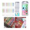 Sturdy Beadable Keychain Designs Pack  60 Pcs Metal Rods Resealable Bags and Cards for Unique Pendant Craft Supplies