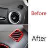 Instrument L&R Air Outlet Vent Cover Trim For Kia K3 Forte 2019-2022 Bright Red