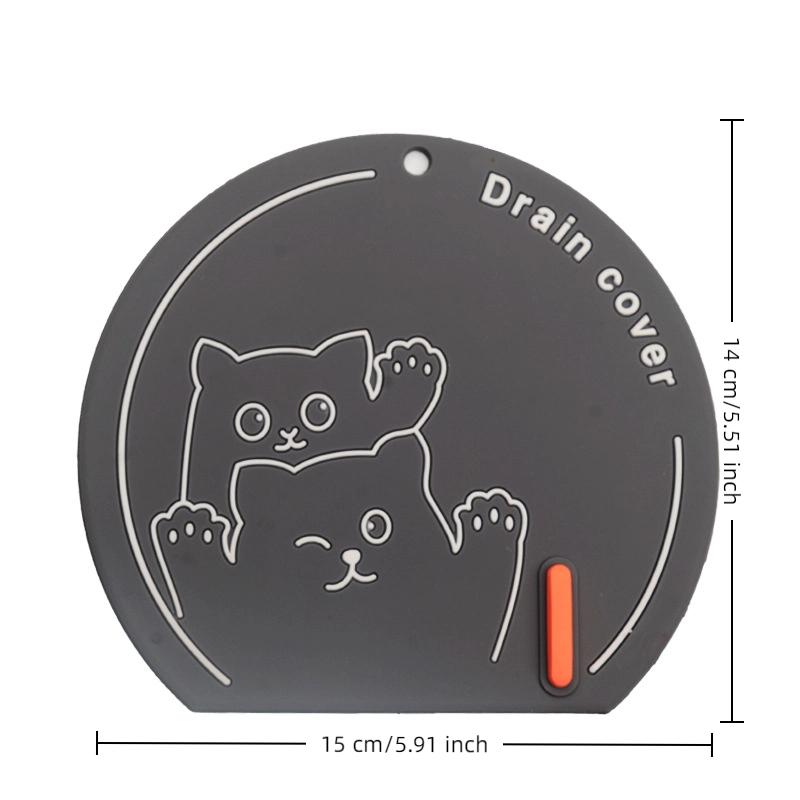Sewer Floor Drain Cover Deodorizer Bathroom Silicone Deodorant Mat Thickening Kitchen Toilet Toilet Insect-Proof Floor Drain Mat