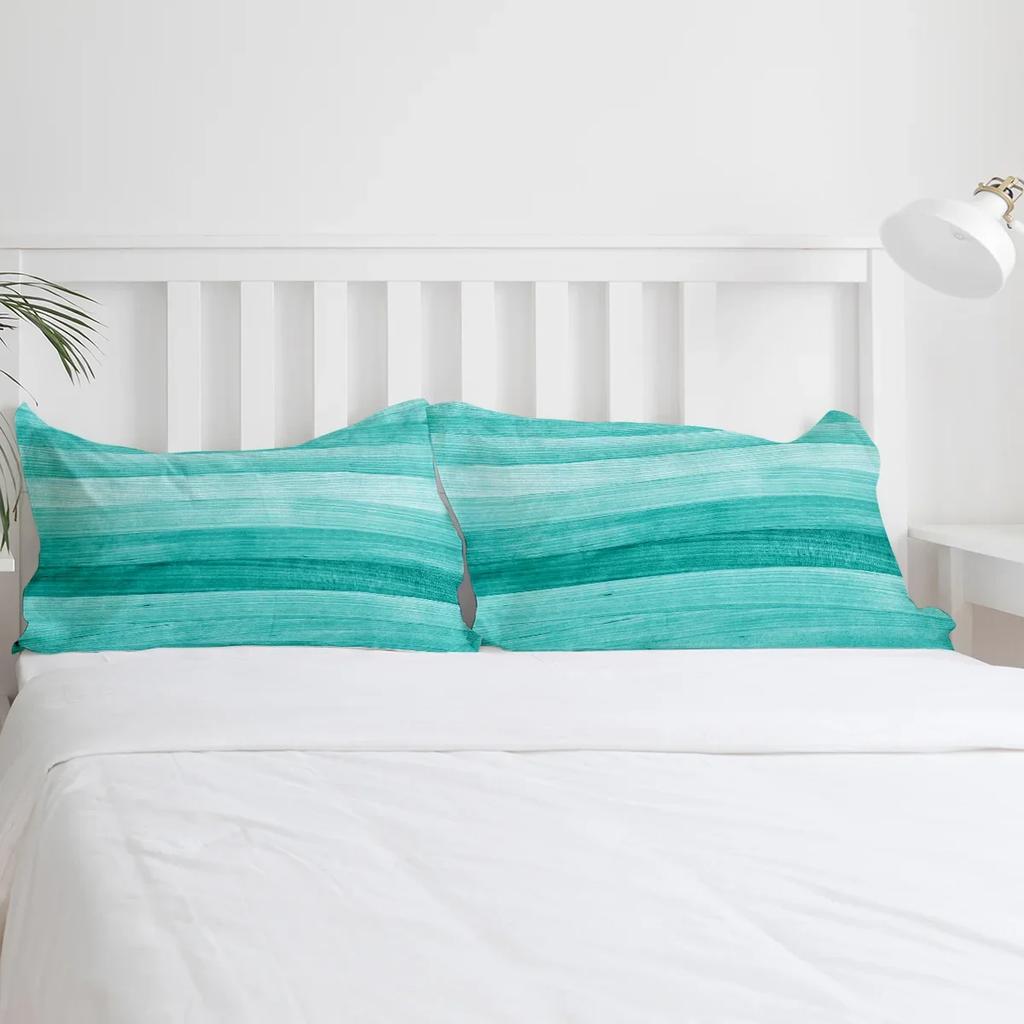 Turquoise Wooden Board Bedding Set 3pcs Boys Girls Duvet Cover Pillowcase Kids Adult Quilt Cover Double Bed Set Home Textile