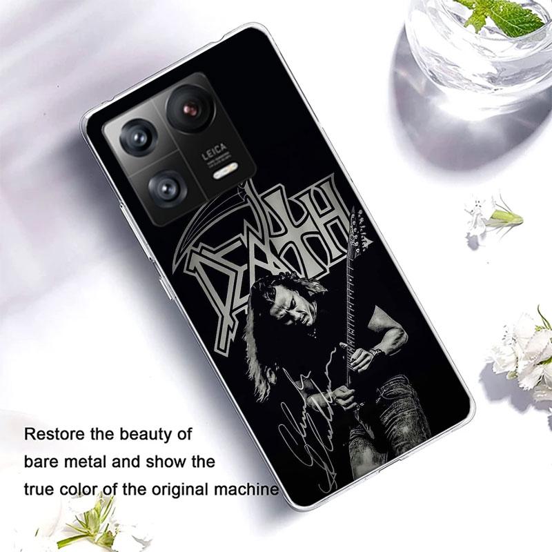 Metal Band D-Death Phone Case For Xiaomi Poco F7 Ultra X7 X6 M8 M7 M6 M4 M3 Pro X4 Mi 15 15T 14 14T 12T 12S 10T Pro 12 11 Lite C