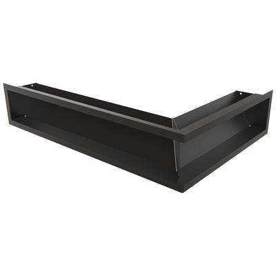Kryt ventilace LUFT roh vlevo 60x40x12 černý Slim
