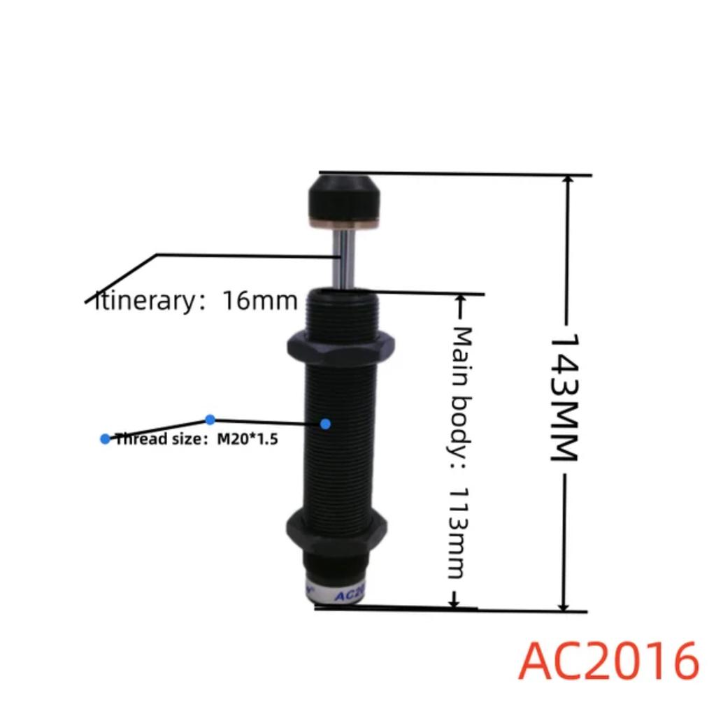 AC Series Shock Absorbers Pneumatic Oil Hydraulic Buffers  a Range of Damper Models AC1420 1425 2016 2020 2025 2050 2025 2030